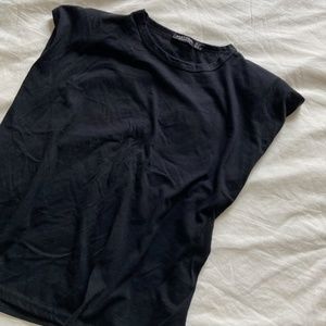 Know the Basics Shoulder Pad Tank Top